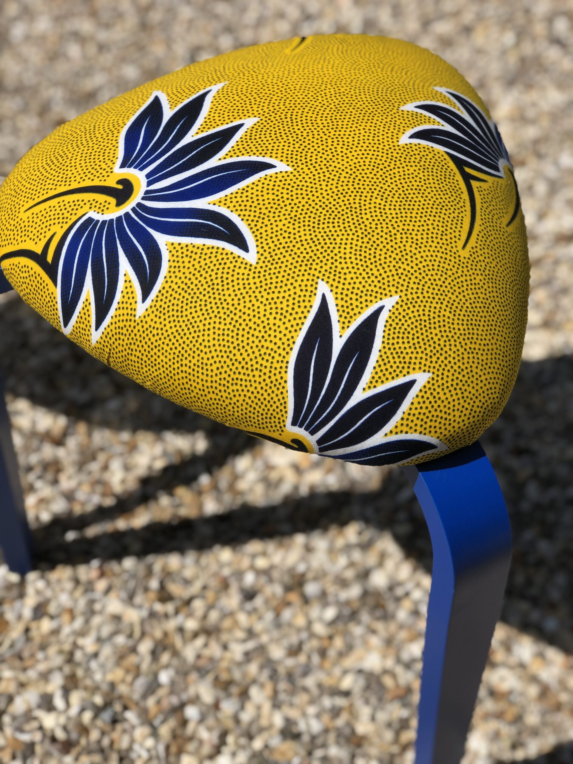 Tabouret tissu africain style Wax